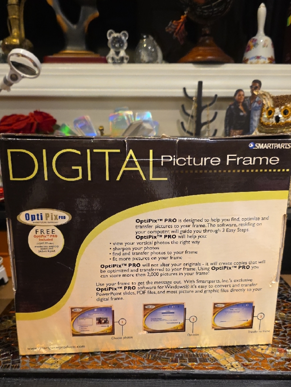 Black Digital Picture Frame - 8" Viewable - Picture 3 of 5